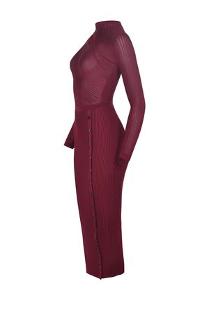 Self-Portrait dress  SELF-PORTRAIT | Dress | PF25-080MBURGUNDY