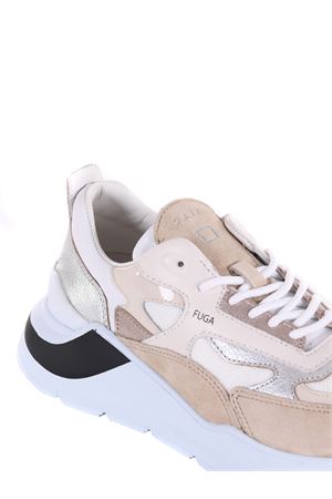 D.A.T.E. SNEAKER FUGA ANIMALIER Woman White | Mascheroni Store