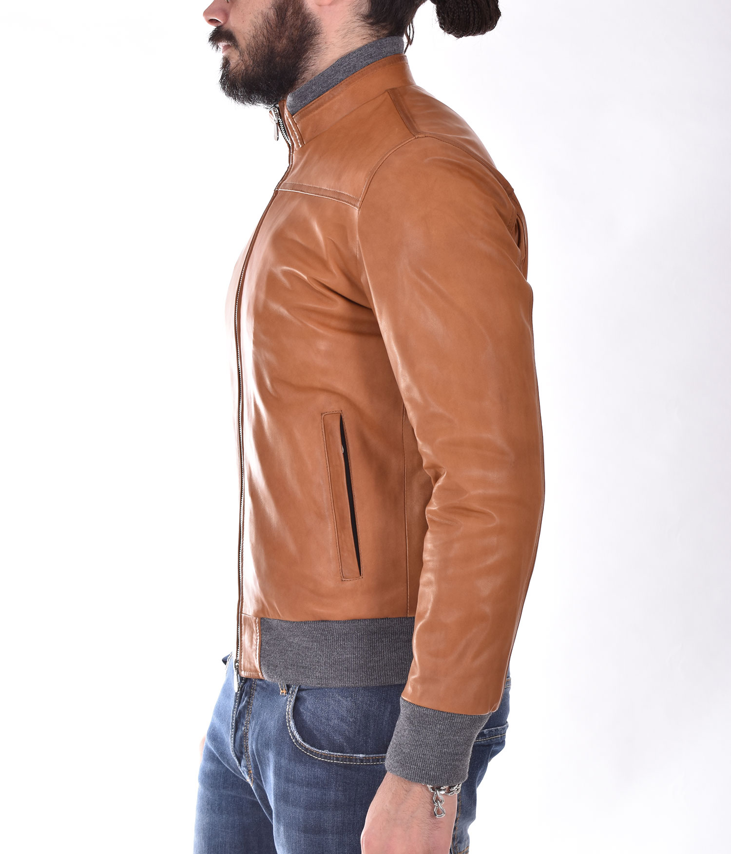 waxed leather jacket