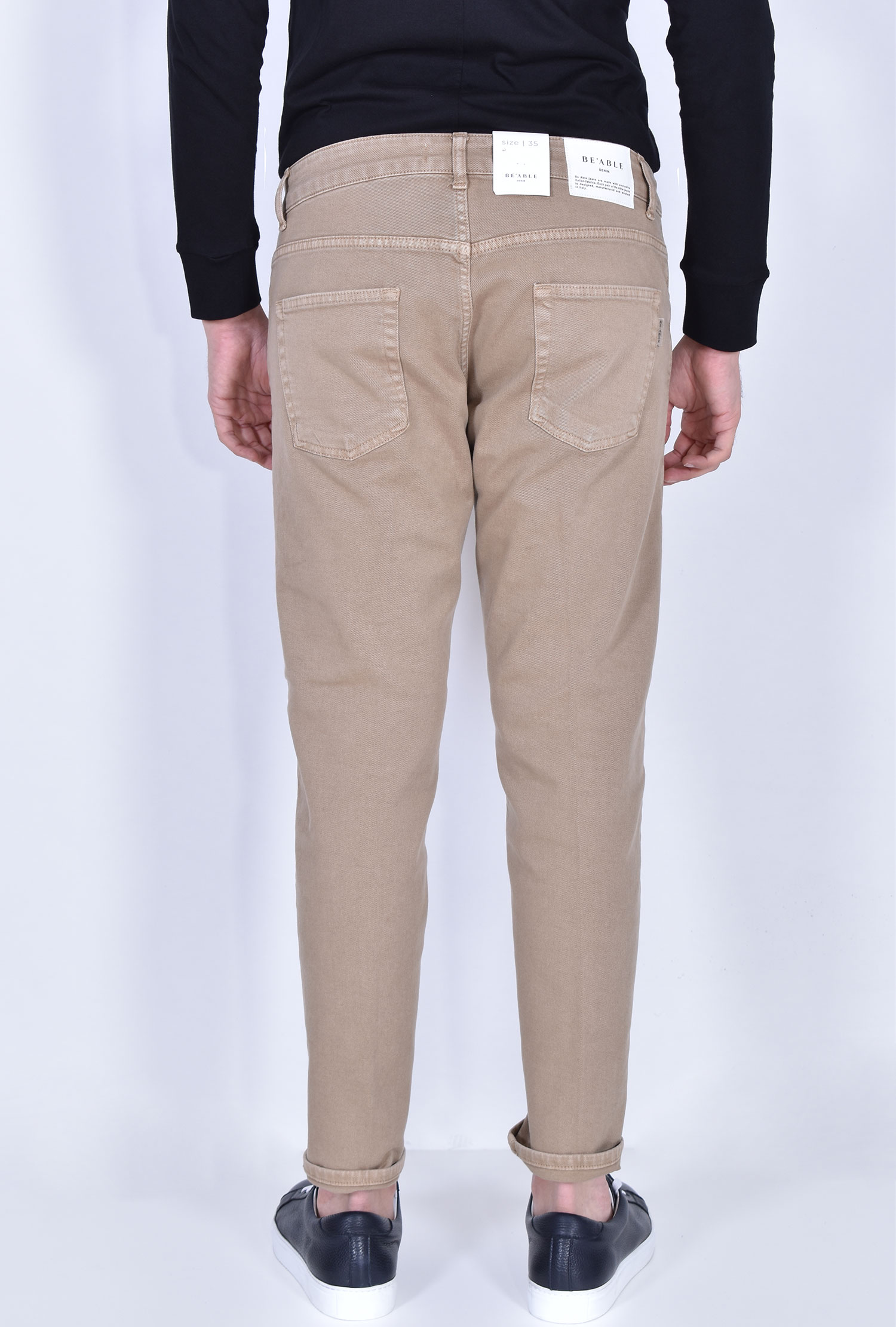 beige jeans
