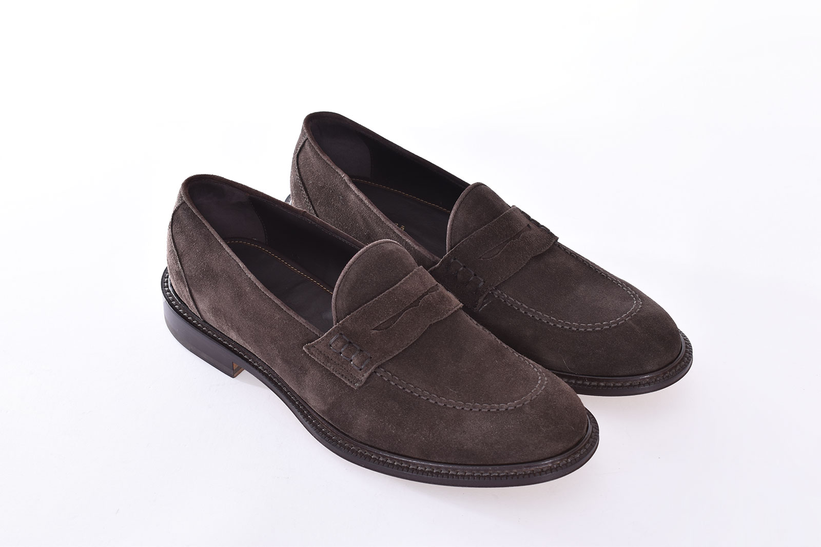 Mocassino in suede - Testa moro | Santoni Shoes