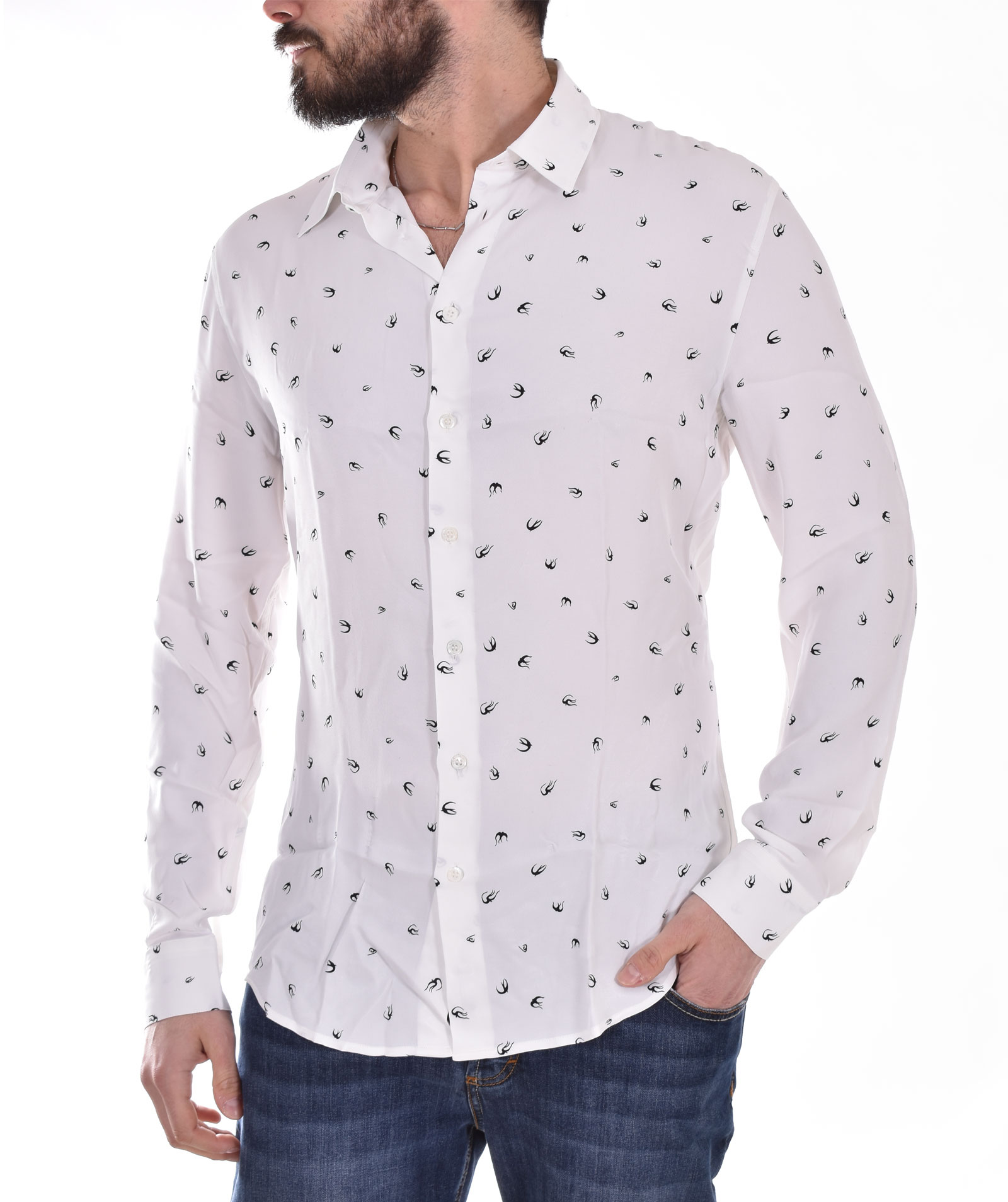 Patrizia Pepe shirt rondini white viscose - PATRIZIA PEPE - Vectory uomo