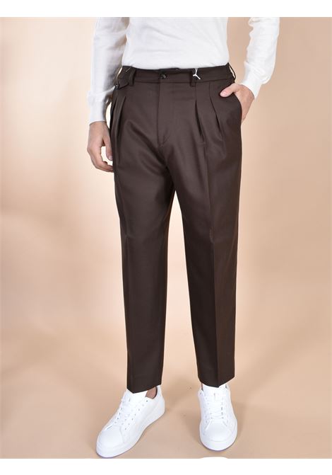Be Able Sam chestnut virgin wool trousers BE ABLE | WFS01