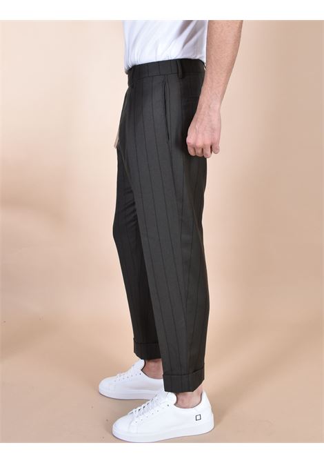 Berwich-Hose in Nadelstreifen-Chiaiagr?n mit kurzen Umschl?gen BERWICH | AN127702