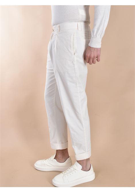 Chiaia ecru ribbed velvet Berwich trousers BERWICH | DV0122BX275