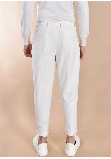 Chiaia ecru ribbed velvet Berwich trousers BERWICH | DV0122BX275