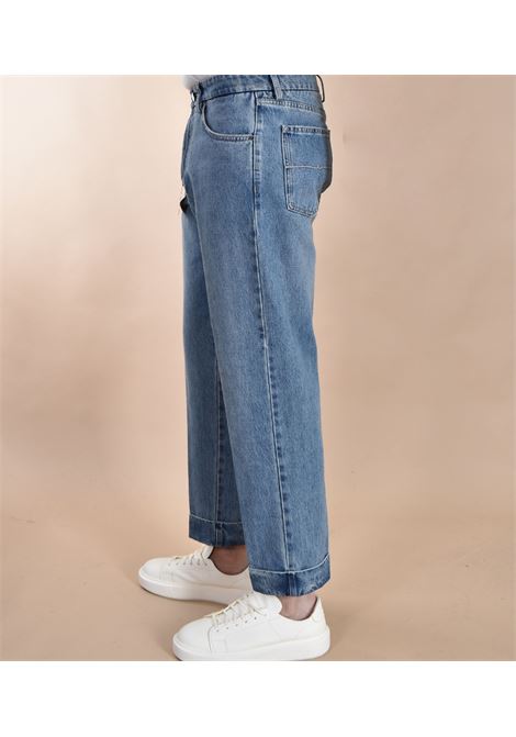 Pantalone jeans Berwich chiaia nero risvolti BERWICH | KK1003SW