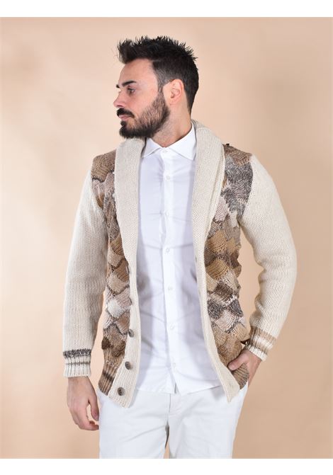 Cardigan lungo BoB maglione Bennie beige marrone BOB | BENNIE01