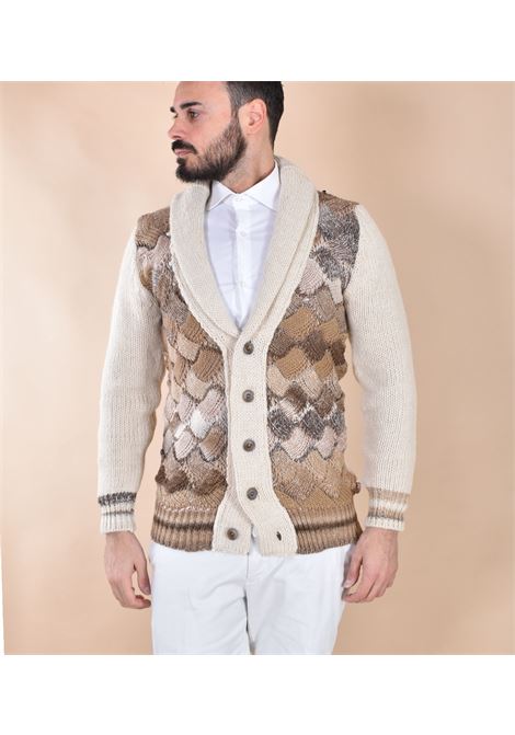 Cardigan lungo BoB maglione Bennie beige marrone BOB | BENNIE01