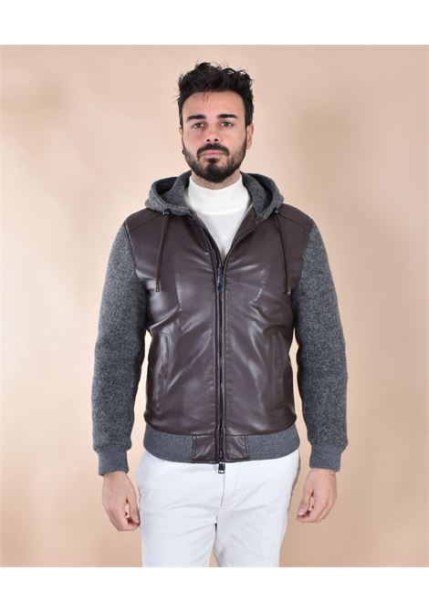 Giubbotto BoB Crystal marrone pelle lana BOB | CRYSTAL1