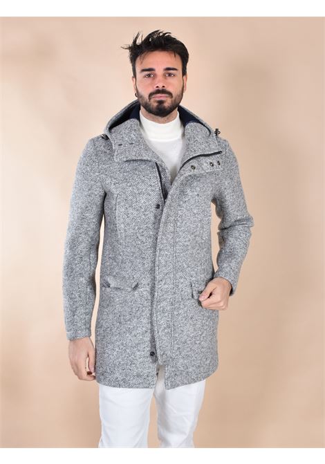 Cappotto BoB Luis cappuccio grigio argento BOB | LUIS1701