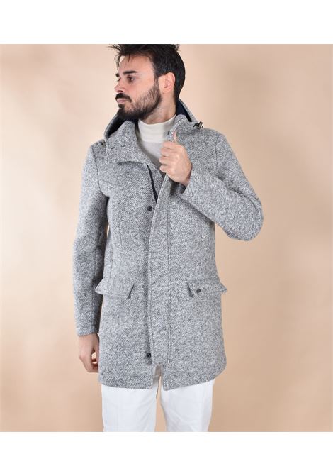Cappotto BoB Luis cappuccio grigio argento BOB | LUIS1701