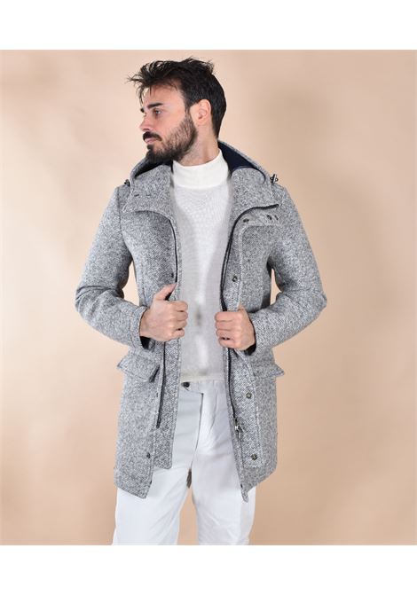 Cappotto BoB Luis cappuccio grigio argento BOB | LUIS1701