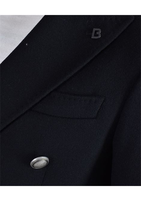 Manteau noir crois? Breras Lyon BRERAS Milano | LIONEC721167