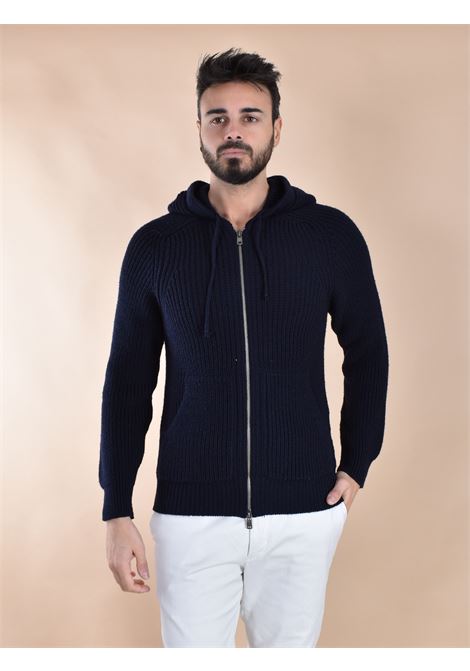 Felpa giubbino Circolo 1901 lana blu notte full zip hoodie CIRCOLO 1901 | CN51561265