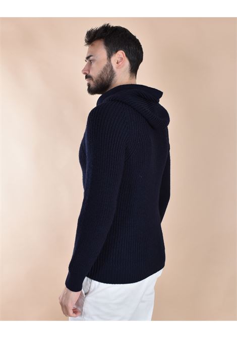 Felpa giubbino Circolo 1901 lana blu notte full zip hoodie CIRCOLO 1901 | CN51561265