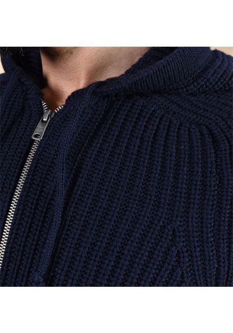 Felpa giubbino Circolo 1901 lana blu notte full zip hoodie CIRCOLO 1901 | CN51561265