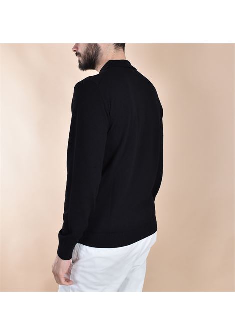 Polo Daniele Fiesoli rasata merino extrafine nera DANIELE FIESOLI | 9044013