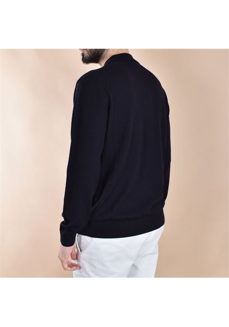 Polo Daniele Fiesoli rasata merino extrafine blu DANIELE FIESOLI | 9044023