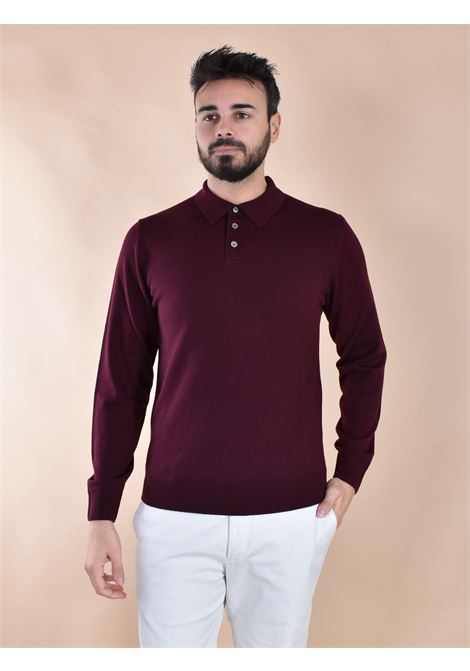 Polo Daniele Fiesoli rasata merino extrafine vinaccia DANIELE FIESOLI | 9044053