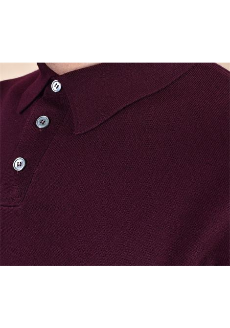 Polo Daniele Fiesoli rasata merino extrafine vinaccia DANIELE FIESOLI | 9044053