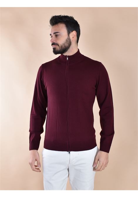 Daniele Fiesoli zip-up turtleneck sweater in burgundy DANIELE FIESOLI | DF904853