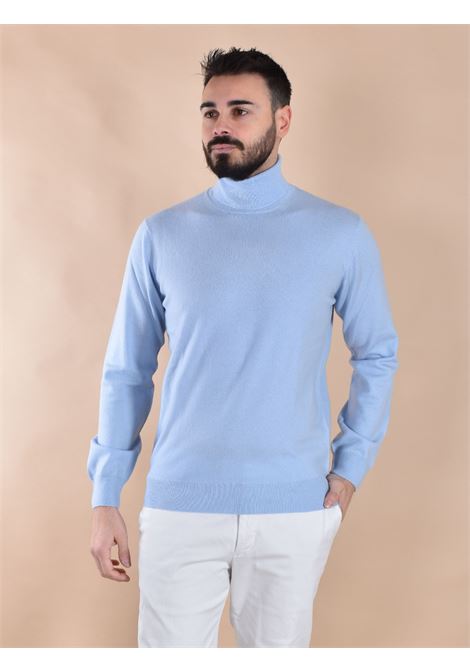 Maglia Della Ciana dolcevita cashmere lana celeste Della Ciana | 1802001