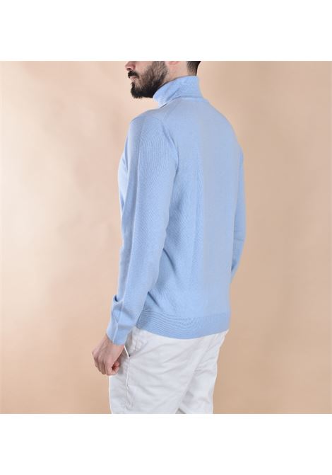 Maglia Della Ciana dolcevita cashmere lana celeste Della Ciana | 1802001