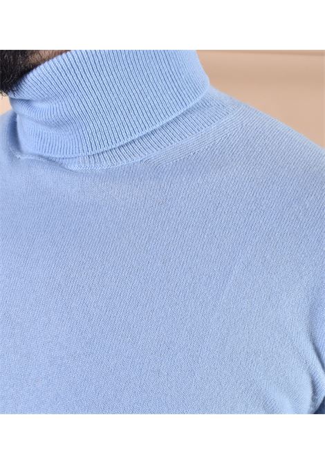 Maglia Della Ciana dolcevita cashmere lana celeste Della Ciana | 1802001