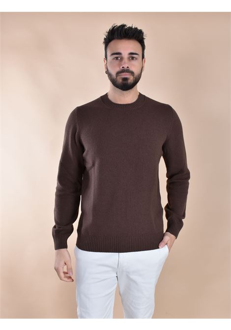 Maglia Gran Sasso marrone girocollo Super Geelong GRAN SASSO | 23131 25012177