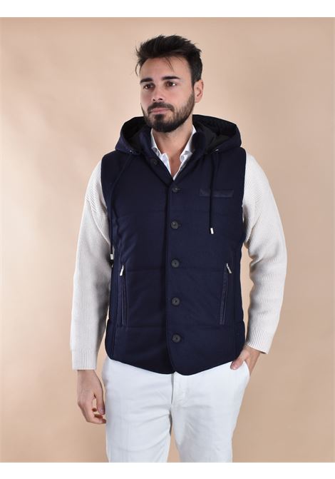 Smanicato Gran Sasso blu cappuccio Sartorial GRAN SASSO | 23192 51303598
