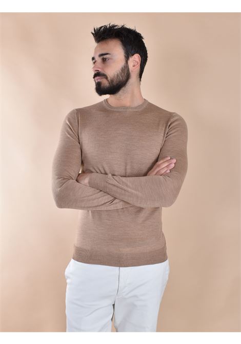 Gran Sasso Rundhalspullover aus Reisewolle in Beige GRAN SASSO | 43167 17190116