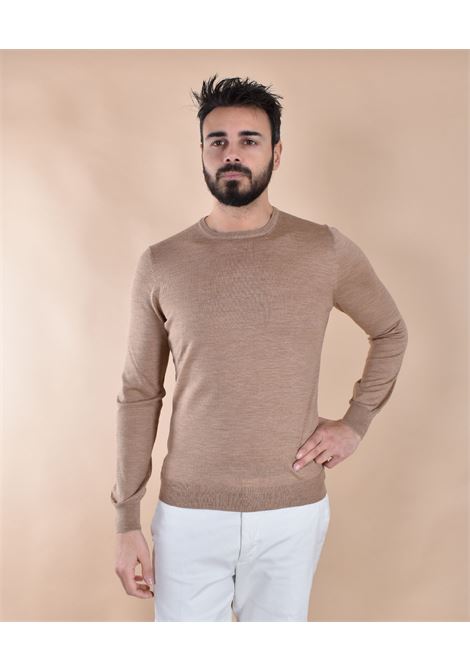 Gran Sasso Rundhalspullover aus Reisewolle in Beige GRAN SASSO | 43167 17190116