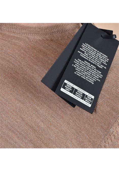 Gran Sasso Rundhalspullover aus Reisewolle in Beige GRAN SASSO | 43167 17190116