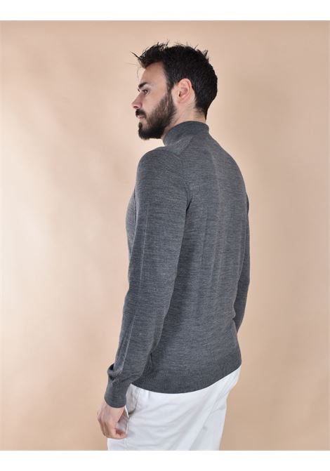 Gran Sasso Super Tasmania graue Strickjacke mit hohem Kragen und Rei?verschluss GRAN SASSO | 45144 14790083