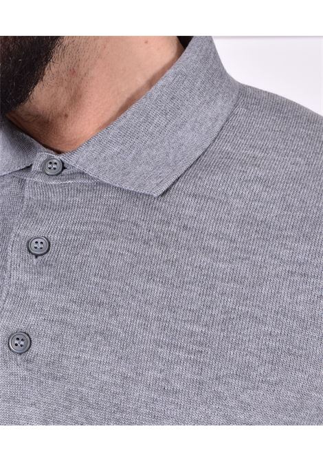 Polo Gran Sasso maglia tennis merinos extrafine grigio GRAN SASSO | 55112 14290071