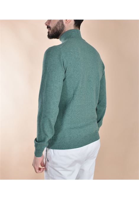 Maglia Lupetto Gran Sasso cashmere lana zip verde GRAN SASSO | 55126 19699423
