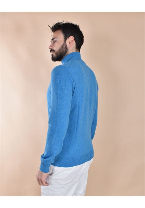 Gran Sasso Kaschmir-Wollpullover mit Rollkragen und Rei?verschluss in Hellblau GRAN SASSO | 55126 19699566