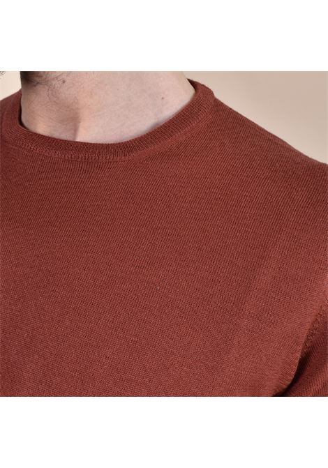 Pull Gran Sasso en laine m?rinos extrafine ? col rond couleur rouille GRAN SASSO | 55159 14299378