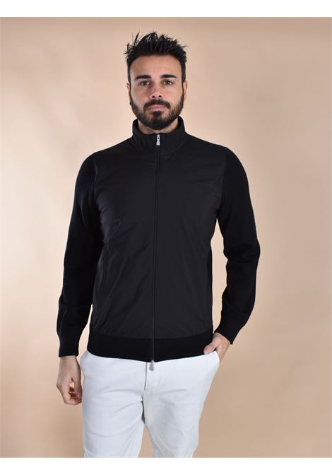 Gran Sasso zip athleisure black jersey GRAN SASSO | 57127 14815099