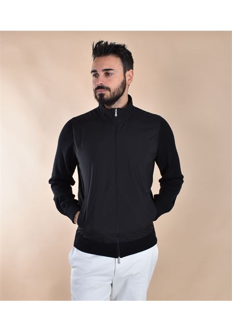 Gran Sasso zip athleisure black jersey GRAN SASSO | 57127 14815099