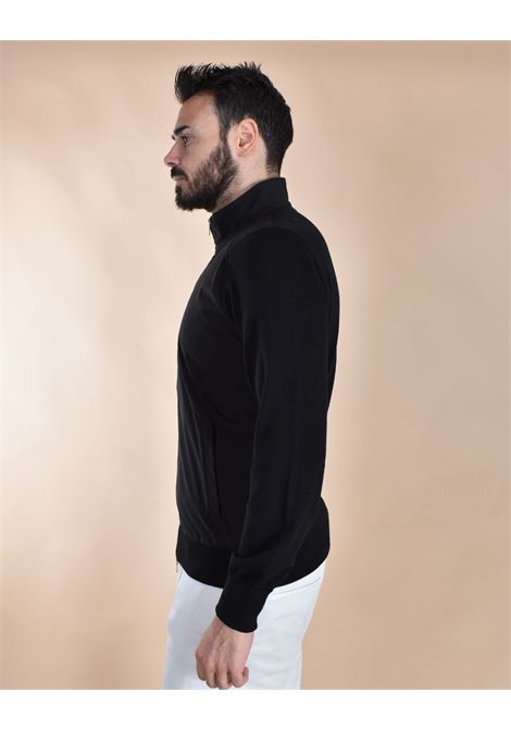 Gran Sasso zip athleisure black jersey GRAN SASSO | 57127 14815099