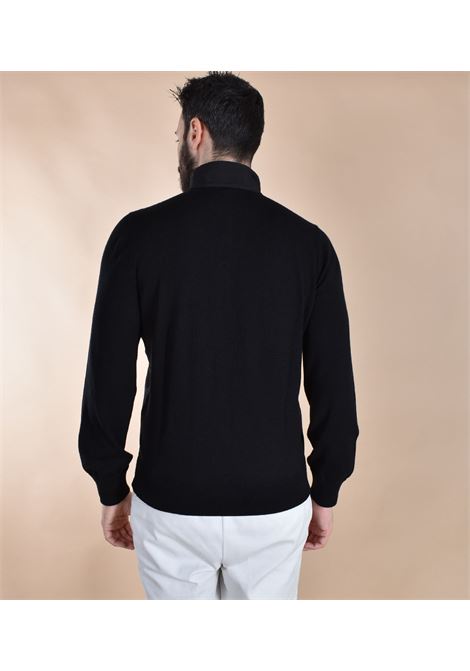 Gran Sasso zip athleisure black jersey GRAN SASSO | 57127 14815099