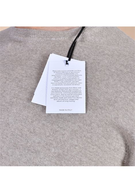 Pull Gran Sasso en laine m?rinos extrafine beige ? col rond GRAN SASSO | 57167 14499018