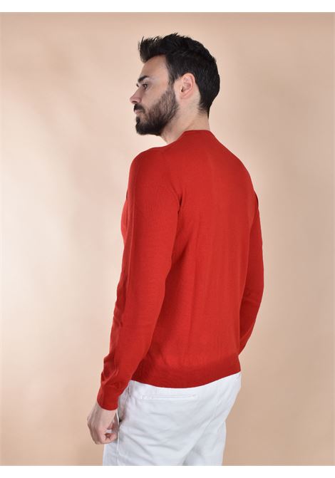 Maglia Gran Sasso extrafine merinos rosso girocollo sottile GRAN SASSO | 57167 14499241