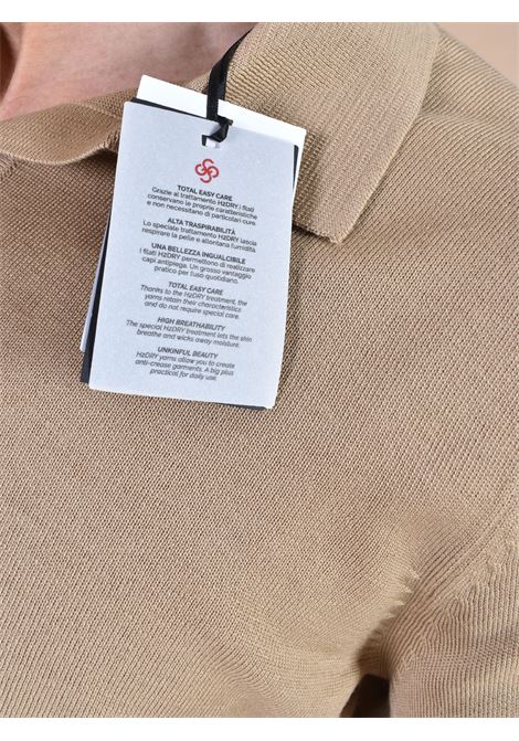 Polo  beige sans boutons ? col en V Gran Sasso Athleisure GRAN SASSO | 57189 14813111