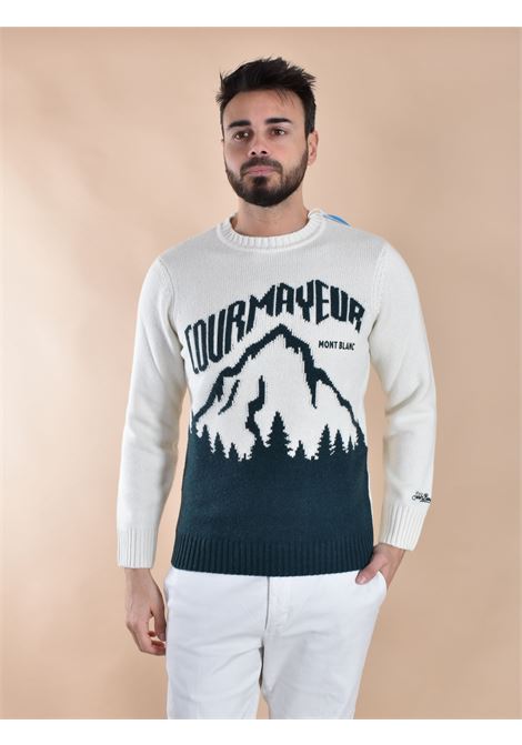 Maglia Mc2 Saint Barth Courmayeur  bianca logo MC2 SAINT BARTH | 0049510