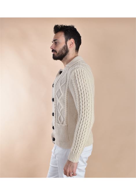 Cardigan polo Rakki Crown Steve McQueen avorio Rakkì | CROWN POLO01