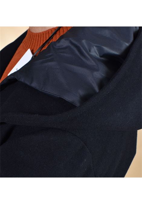 Manteau ? capuche bleu RPL ? simple boutonnage RPL | C801