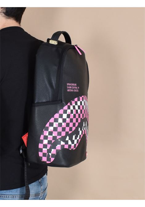 Zaino Sprayground nero rosa shark central SPRAYGROUND | B763501
